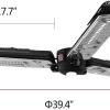 1500W Foldable Electric Patio Heater Umbrella with 3 Heating Panels; for Pergola Outdoor or Gazabo Parasol